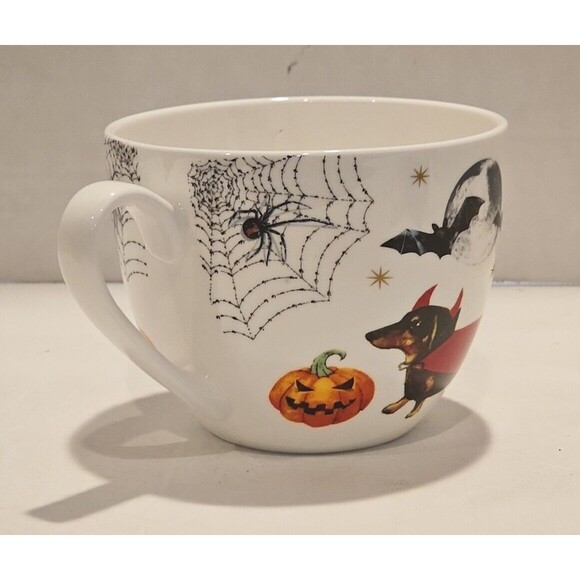 HARVEST GREEN STUDIO HALLOWEEN DEVIL DOGS Bone China Jumbo Cup - Picture 2 of 5